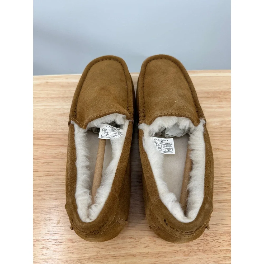 NEW Koolaburra by UGG Tipton Mens Chestnut Suede Moccasin 